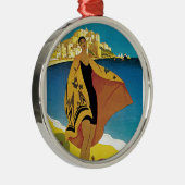 ヴィンテージフランスの旅行 メタルオーナメント (右)