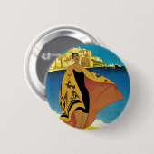 ヴィンテージフランスの旅行 缶バッジ (正面&裏面)