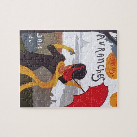 ヴィンテージフランスの旅行Ad 1910イラストレーション旧 ジグソーパズル (横)