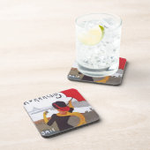 ヴィンテージフランスの旅行Ad 1910 コースター (右側)