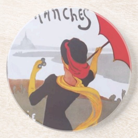 ヴィンテージフランスの旅行Ad 1910 コースター (正面)