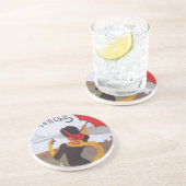 ヴィンテージフランスの旅行Ad 1910 コースター (側面)