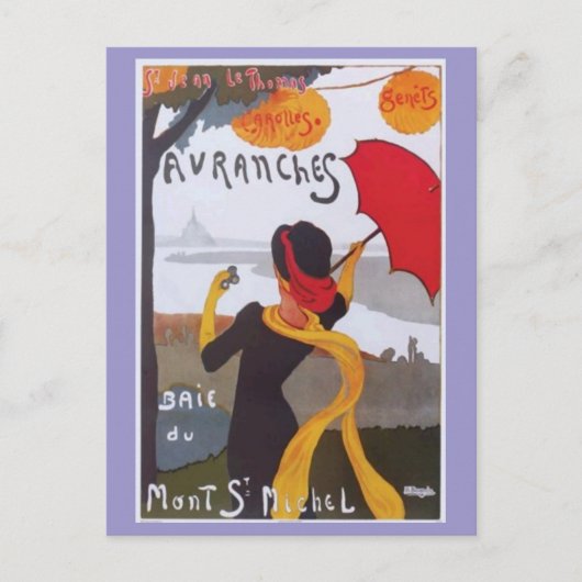 ヴィンテージフランスの旅行Ad 1910 ポストカード (正面)