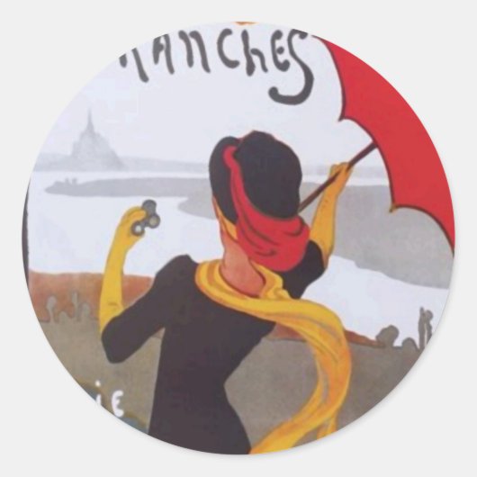 ヴィンテージフランスの旅行Ad 1910 ラウンドシール (正面)