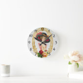 ヴィンテージフランスの時計 ラウンド壁時計 (ホーム)