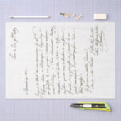 ヴィンテージフランスの植物園台本 薄葉紙 (クラフト)