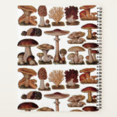 ヴィンテージフランスの樹林植物茸 プランナー手帳 (裏面)