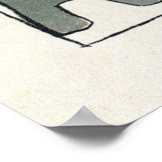 ヴィンテージフランスの歌手のユージェニー・ビュッフェ ポスター (角)