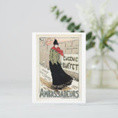 ヴィンテージフランスの歌手のユージェニー・ビュッフェ ポストカード (スタンド正面)