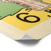 ヴィンテージフランスの洗浄剤及び洗浄剤 ポスター (角)