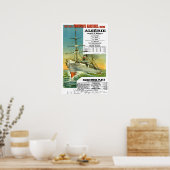 ヴィンテージフランスの海輸送旅行ポスター ポスター (キッチン)