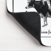 ヴィンテージフランスの牛を用いたヴィンテージ乳製品 マウスパッド (コーナー)