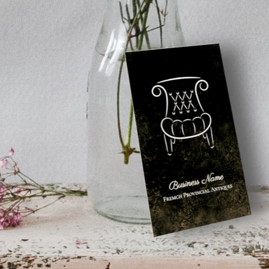 ヴィンテージフランスの省肘掛け椅子アンティーク業者 名刺