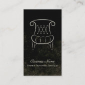 ヴィンテージフランスの省肘掛け椅子アンティーク業者 名刺 (正面)