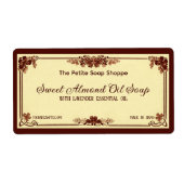 ヴィンテージフランスの石鹸/化粧品ラベル ラベル (正面)