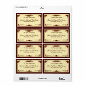 ヴィンテージフランスの石鹸/化粧品ラベル ラベル (フルシート)