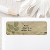 ヴィンテージフランスの紙住所 シール (インサイチュ)