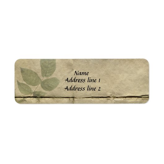 ヴィンテージフランスの紙住所 シール (正面)