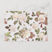 ヴィンテージフランスの結婚バラの詳細カード エンクロージャーカード (裏面)