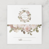 ヴィンテージフランスの結婚バラ座席表 プレイスカード (外部開封)