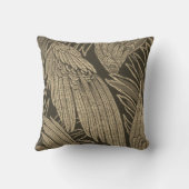 ヴィンテージフランスの緑金ゴールド クッション (裏面)