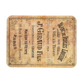 ヴィンテージフランスの美しい標識 マグネット (横)