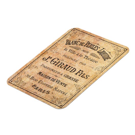 ヴィンテージフランスの美しい標識 マグネット (左側)