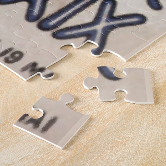 ヴィンテージフランスの航空旅行旧イラストレーション ジグソーパズル (側面)