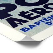 ヴィンテージフランスの航空飛んでいる学校 ポスター (角)