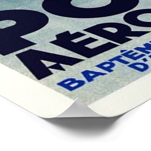 ヴィンテージフランスの航空飛んでいる学校 ポスター (角)