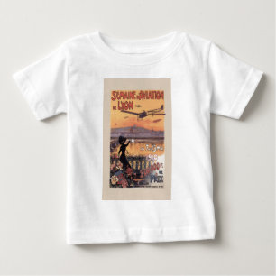ヴィンテージフランスの航空 ベビーTシャツ