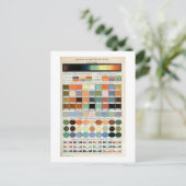 ヴィンテージフランスの色スペクトル ポストカード (スタンド正面)