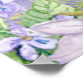 *~*ヴィンテージフランスの花ビクトリアン孔雀AR24 ポスター (角)