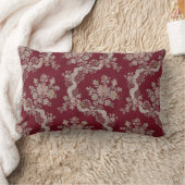 ヴィンテージフランスの花柄 ランバークッション (ブランケット)