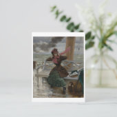 ヴィンテージフランスの芸術 シーズンポストカード (スタンド正面)