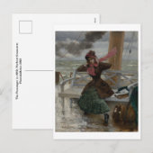 ヴィンテージフランスの芸術 シーズンポストカード (正面/裏面)