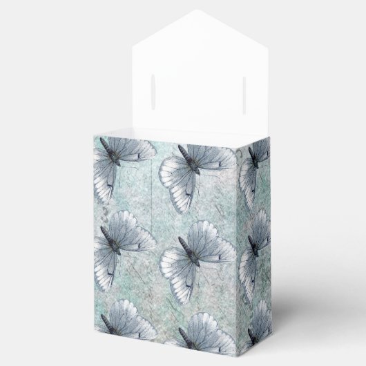 ヴィンテージフランスの蝶グランジ フェイバーボックス (オープン)