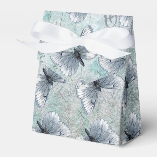 ヴィンテージフランスの蝶グランジ フェイバーボックス (正面サイド)