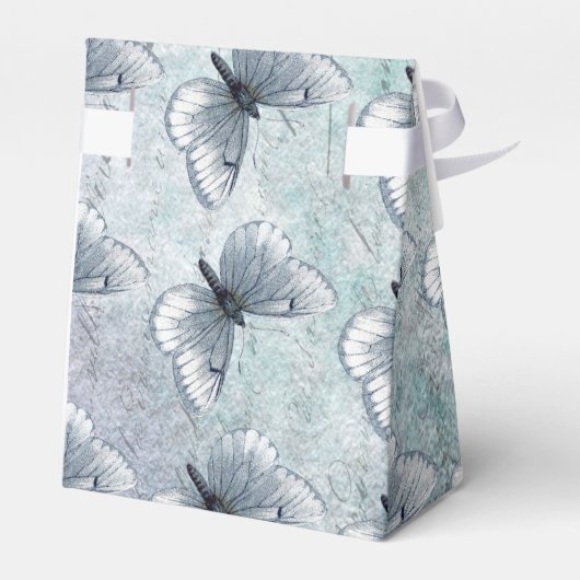 ヴィンテージフランスの蝶グランジ フェイバーボックス (裏面サイド)