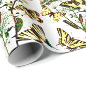 ヴィンテージフランスの蝶 ラッピングペーパー (ロールコーナー)