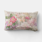 ヴィンテージフランスの装飾用クッション ランバークッション (裏面)