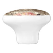 ヴィンテージフランスの製ノブ セラミックノブ (側面)