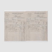 ヴィンテージフランスの請求書の切り離しクラフトまたはギフト 薄葉紙 (正面)