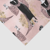 ヴィンテージフランスの赤面ピンク 薄葉紙 (詳細)