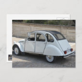 ヴィンテージフランスの車 ポストカード (正面/裏面)