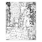 ヴィンテージフランスの送料Ephemeraテクスチャスタンプ ラバースタンプ (インプリント)