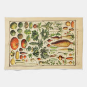 ヴィンテージフランスの野菜用キッチンタオル キッチンタオル (横)