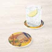 ヴィンテージフランスの鉄道旅行 コースター (側面)