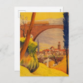 ヴィンテージフランスの鉄道旅行 シーズンポストカード (正面/裏面)