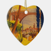 ヴィンテージフランスの鉄道旅行 セラミックオーナメント (右)